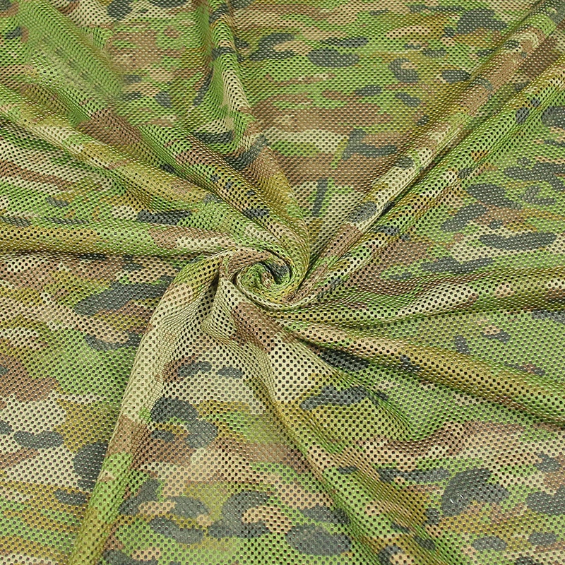 Multicolor Tactical Hunting Sports Australian Camouflage Breathable Mesh Fabric