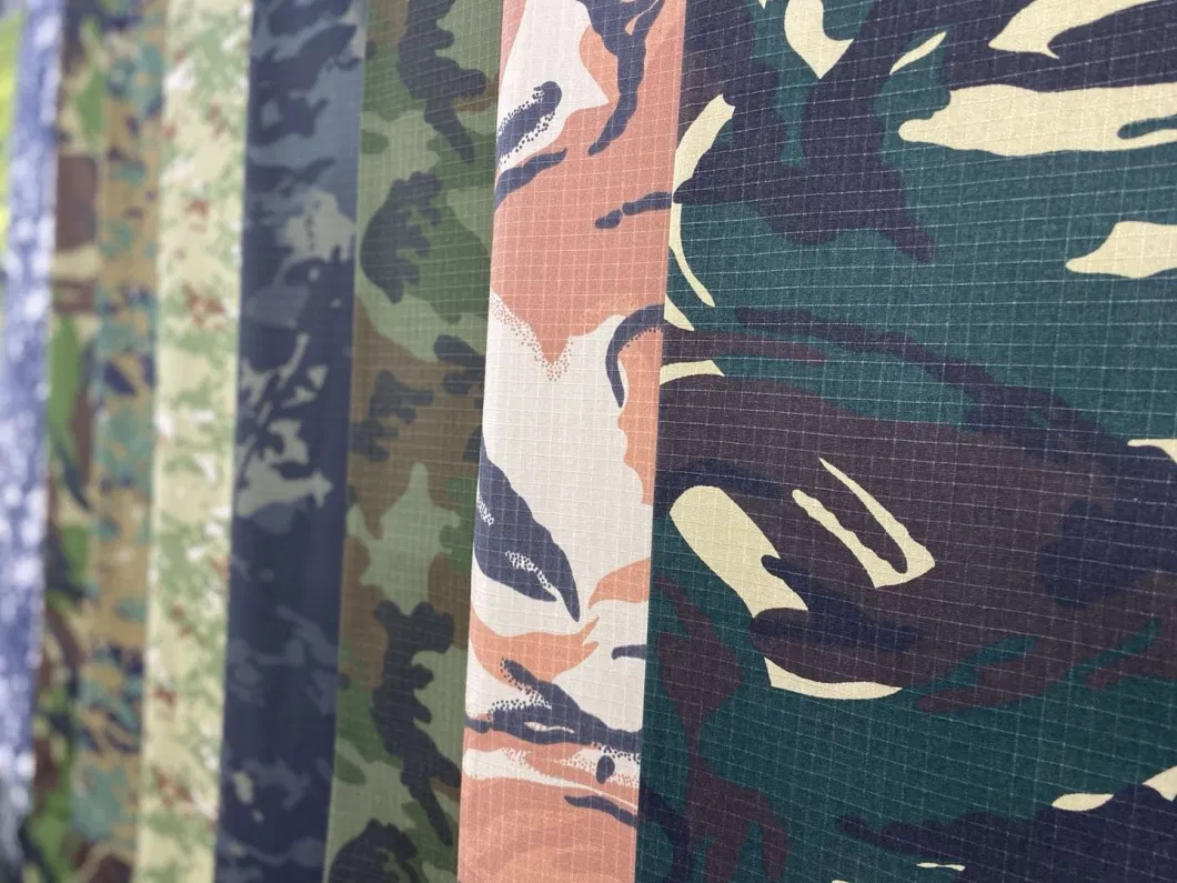 Ripstop Tc Camo Printed Fabric Poly Cotton Uniform Military Fabric Polyester/Cotton Printing Fabric