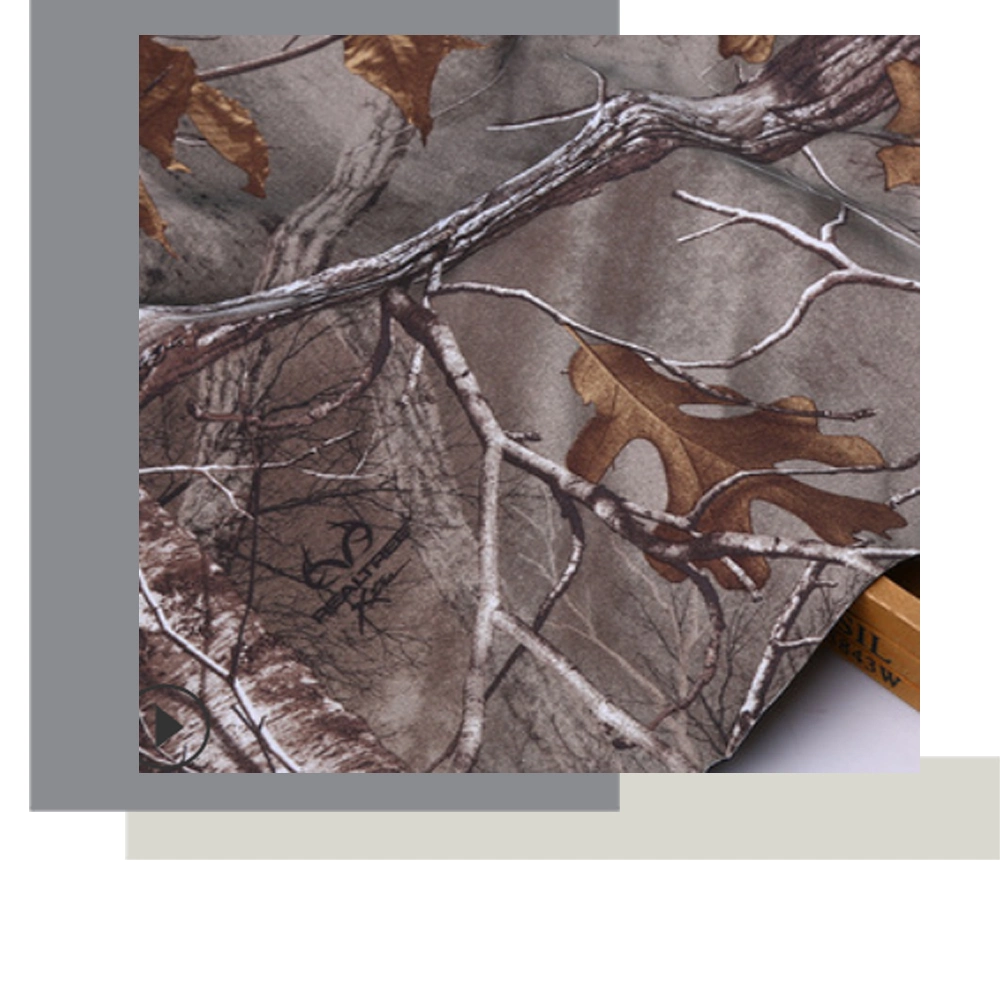 China Textile Laminated Micro Softshell Outdoor Fabric Poly Spandex Printed Camo 4 Way Stretch Fabric Bonded Polar Fleece 100% Polyester Hunting Clothing Fabric